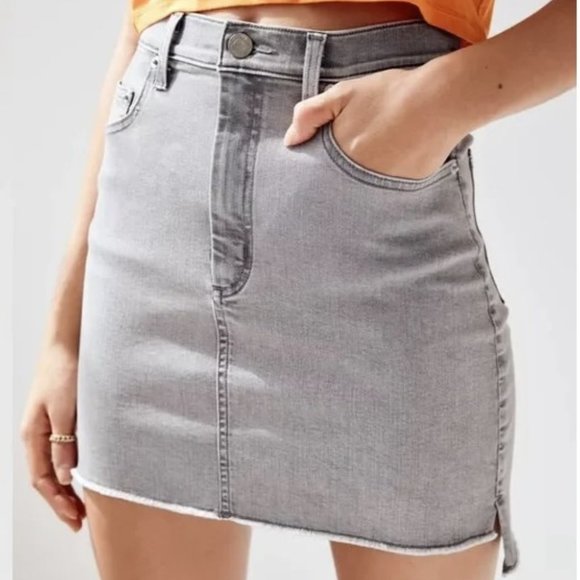 ARITZIA Wilfred free Grey Jean Skirt - Picture 1 of 4